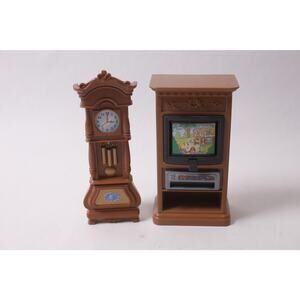 Fisher-Price Loving Family Grandfather Clock and Television ~ 260219-WH 1004